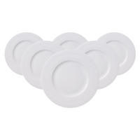 FRÜHSTÜCKSTELLER White Pearl weiß ø 22,7 cm 6er Set - Weiß, Keramik (22.7cm) - Villeroy & Boch