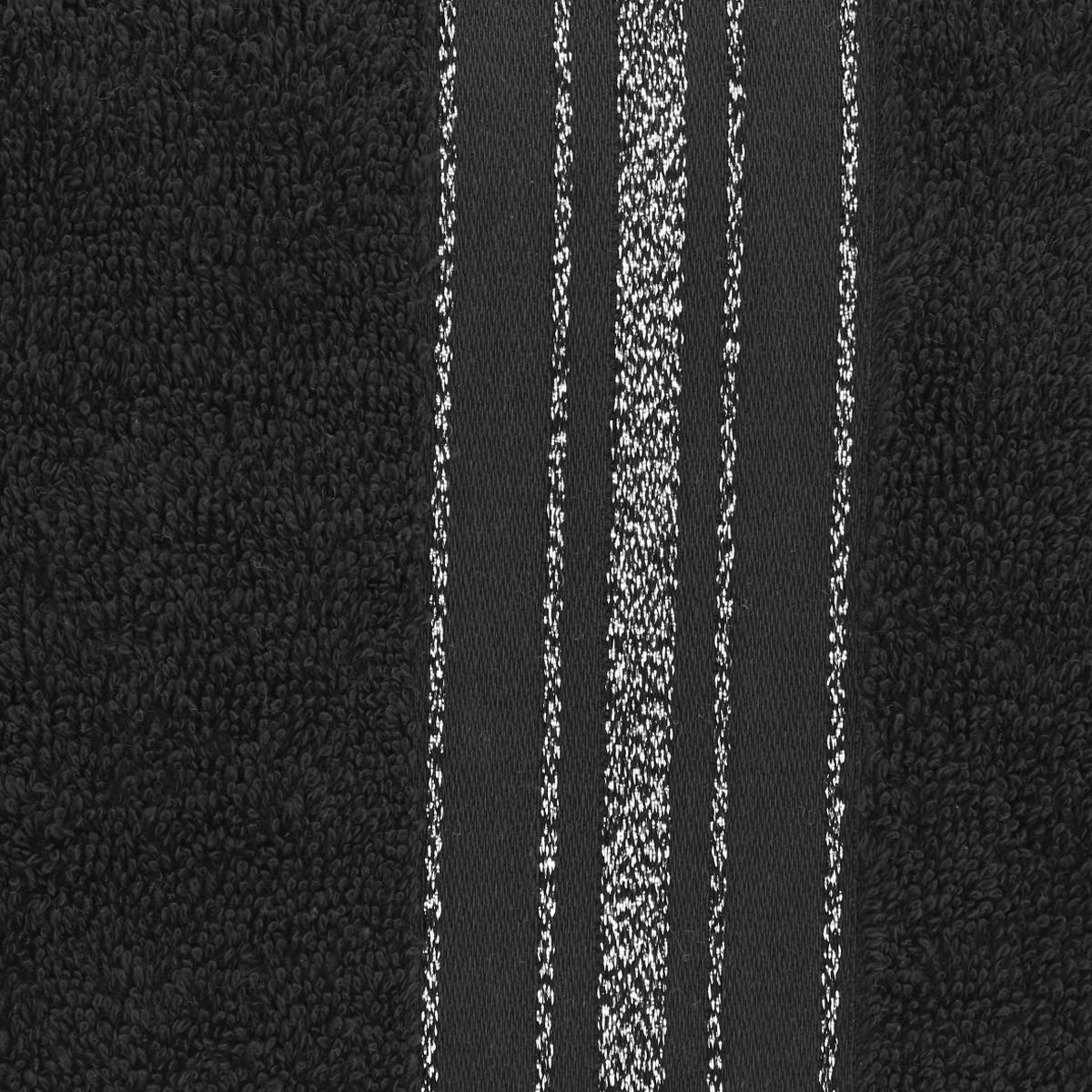 BADETUCH Duke schwarz 50/90 cm - Schwarz, Textil (50/90cm) - Homla