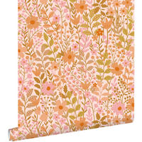 TAPETE Blumen 50 x 900 cm - Pink, Papier (50/900cm) - ESTAhome