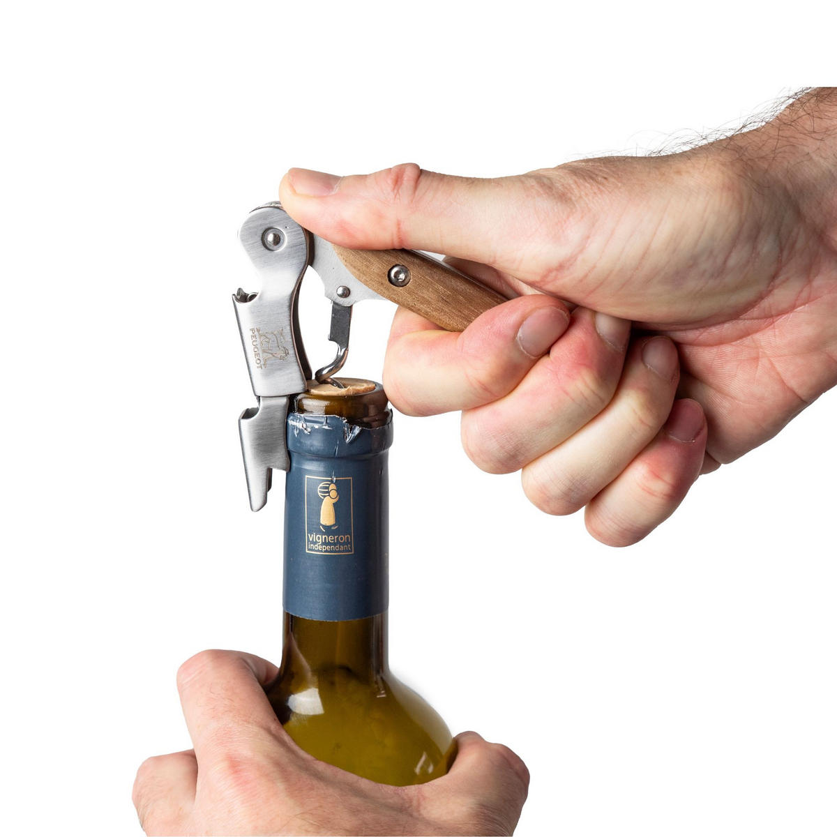 KORKENZIEHER Malbec Walnussholz Sommeliermesser - Braun, Holz (1.5cm) - PEUGEOT