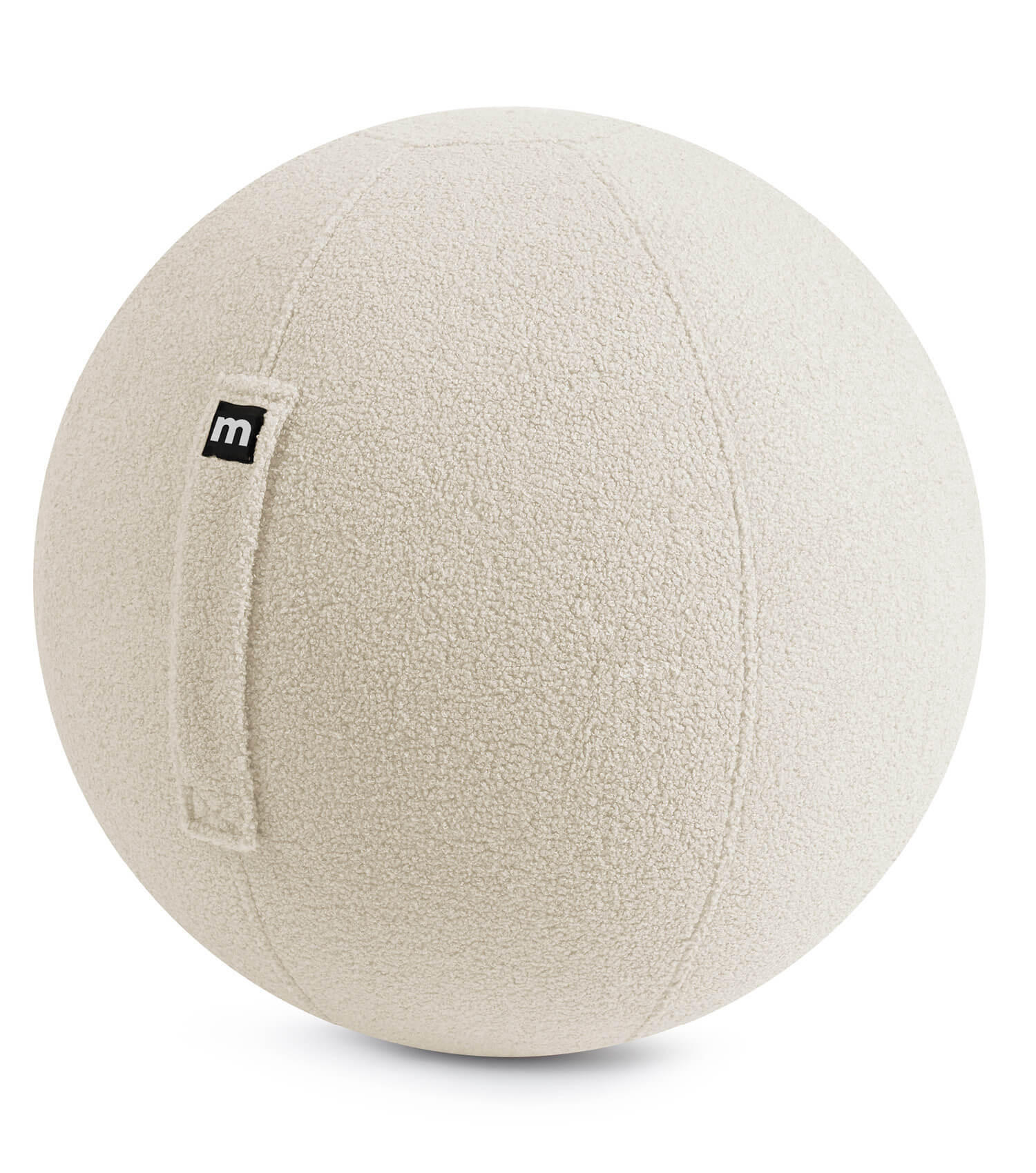 SITZBALL Der Runde - Beige, Textil (65/65/65cm) - Mokebo