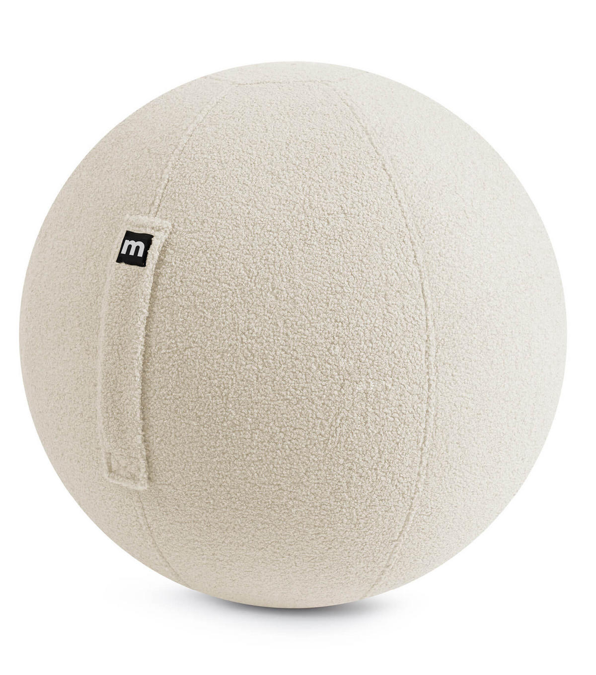 SITZBALL Der Runde - Beige, Textil (65/65/65cm) - Mokebo