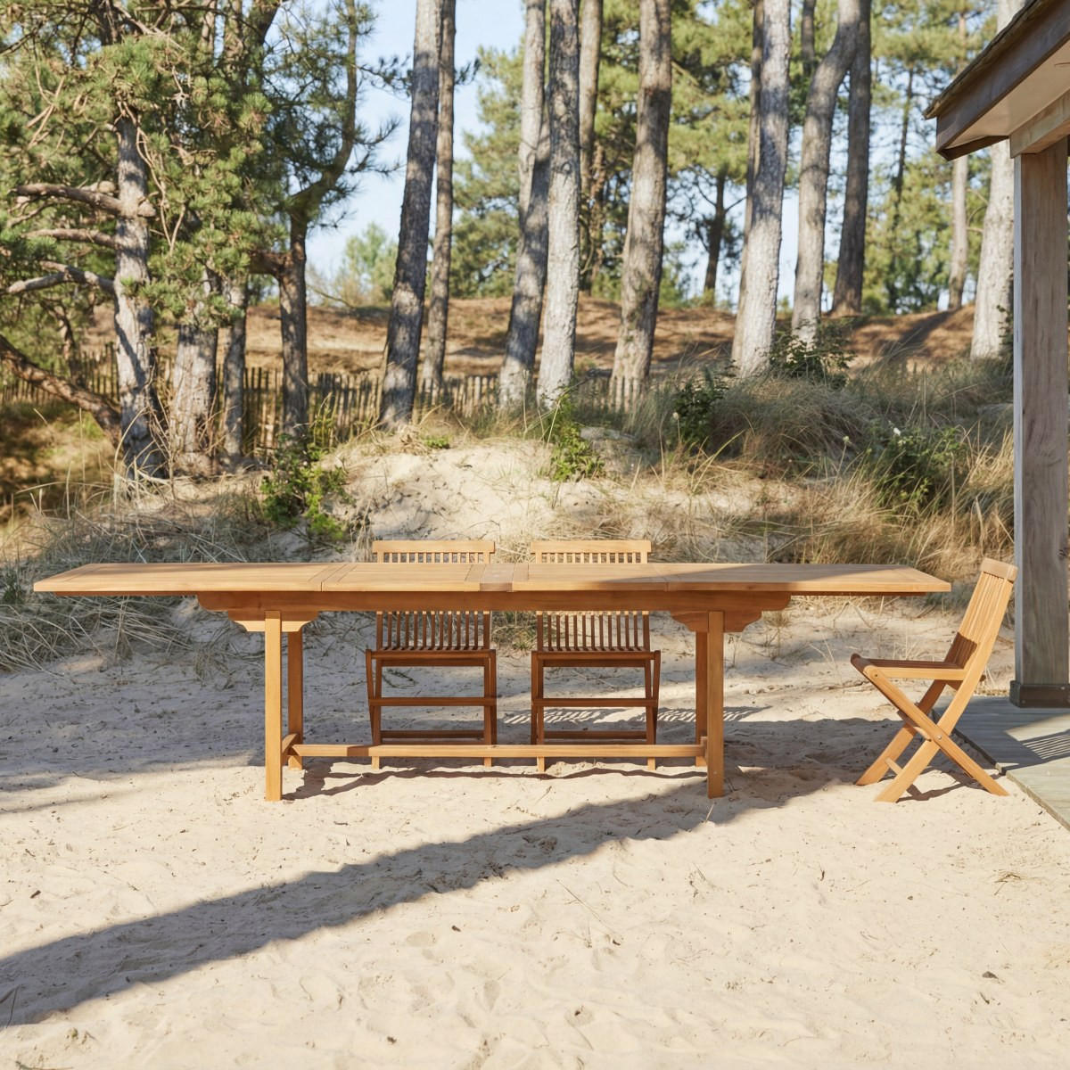 GARTENTISCH Capri Braun aus Akazie - Braun, Holz (100/200/75cm) - Tikamoon