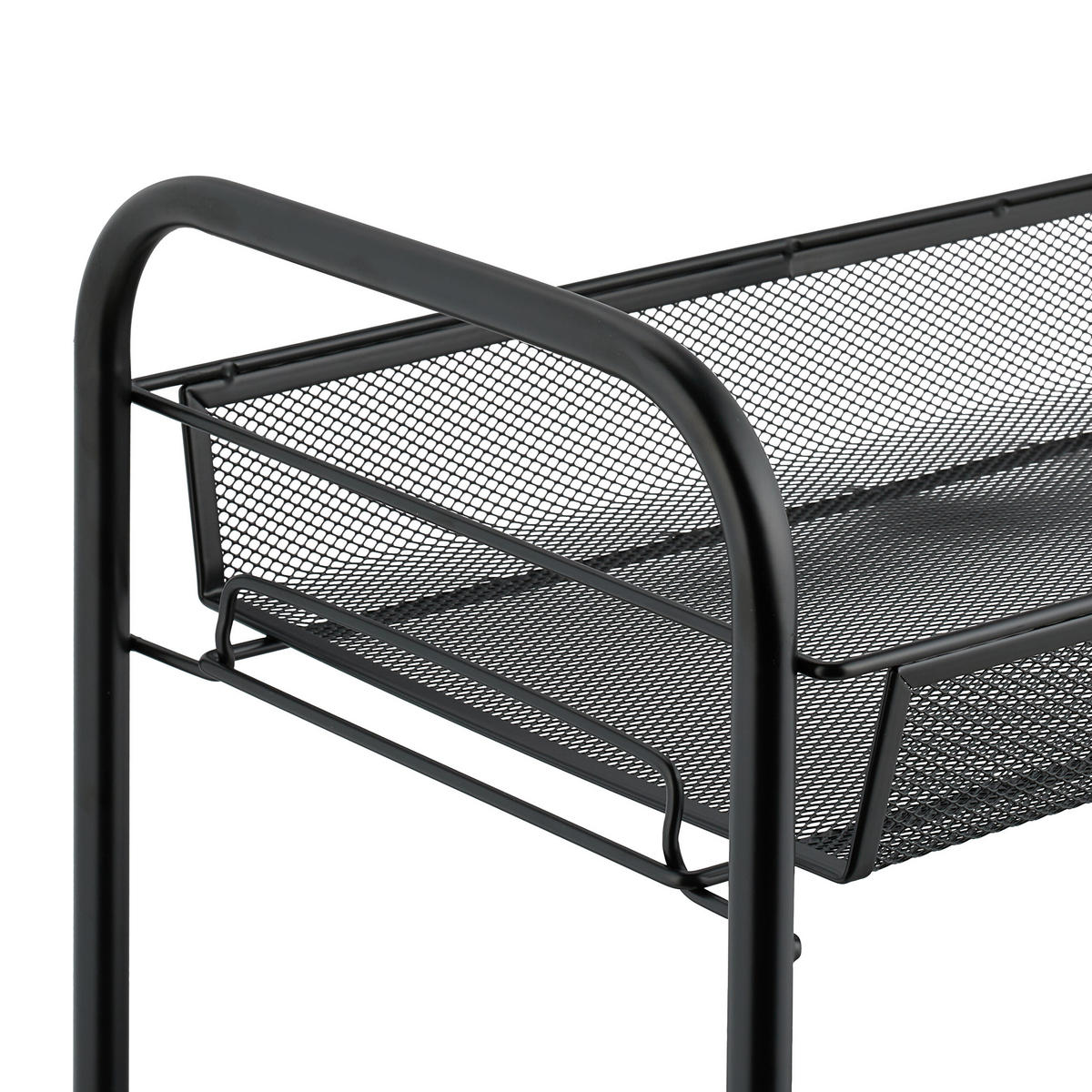 GEWÜRZREGAL - Schwarz, Kunststoff/Metall (48/44.5/27cm) - Relaxdays