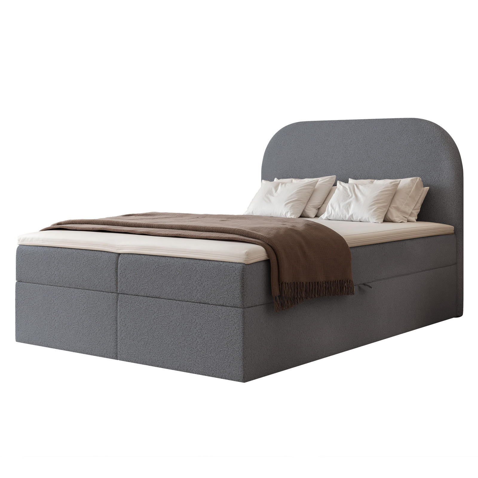 Ravio Boxbett Dunkelgrau 120x200 cm