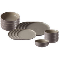 EINSTEIGER-SET Jasper taupe 16er Set - Taupe, Keramik (1/1/1cm) - Ritzenhoff Breker