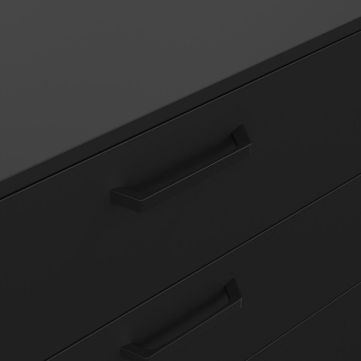 KOMMODE, Dana, Schwarz, Holzwerkstoff, 99 x 40 x 77 cm - Schwarz, Holzwerkstoff (99/77/40cm) - ebuy24