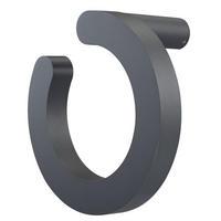 LED WANDLEUCHTE Aluminium Anthrazit 30 cm JANITA - Anthrazit, Metall (30/19/30cm) - Globo Lighting