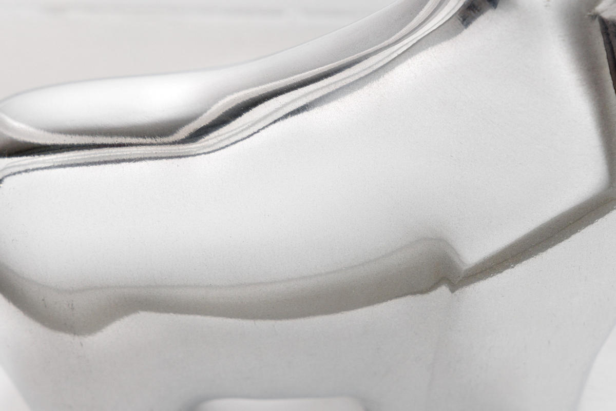 DEKORATION BIG BULL Metall Silber 15 cm - Silberfarben, Metall (16/15/11cm) - riess-ambiente
