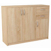 KOMMODE 3D2S Sonoma Eiche 110/35/85 cm - Sonoma Eiche, Holzwerkstoff (110/85/35cm) - Matkam Möbel