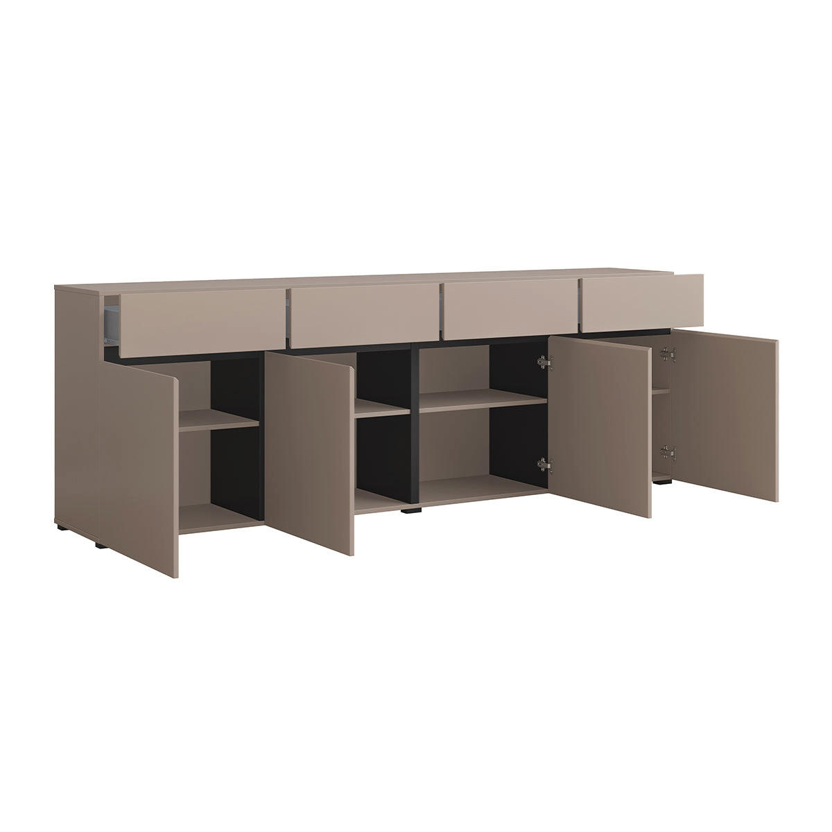 SIDEBOARD Lilia Taupe - šedohnědá, kompozitní dřevo (225/78.5/40cm) - Petits-meubles