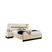 POLSTERBETT Hamilton Magic Velvet Set.2 - Creme, Holzwerkstoff/Textil (160/200cm) - Fun Möbel