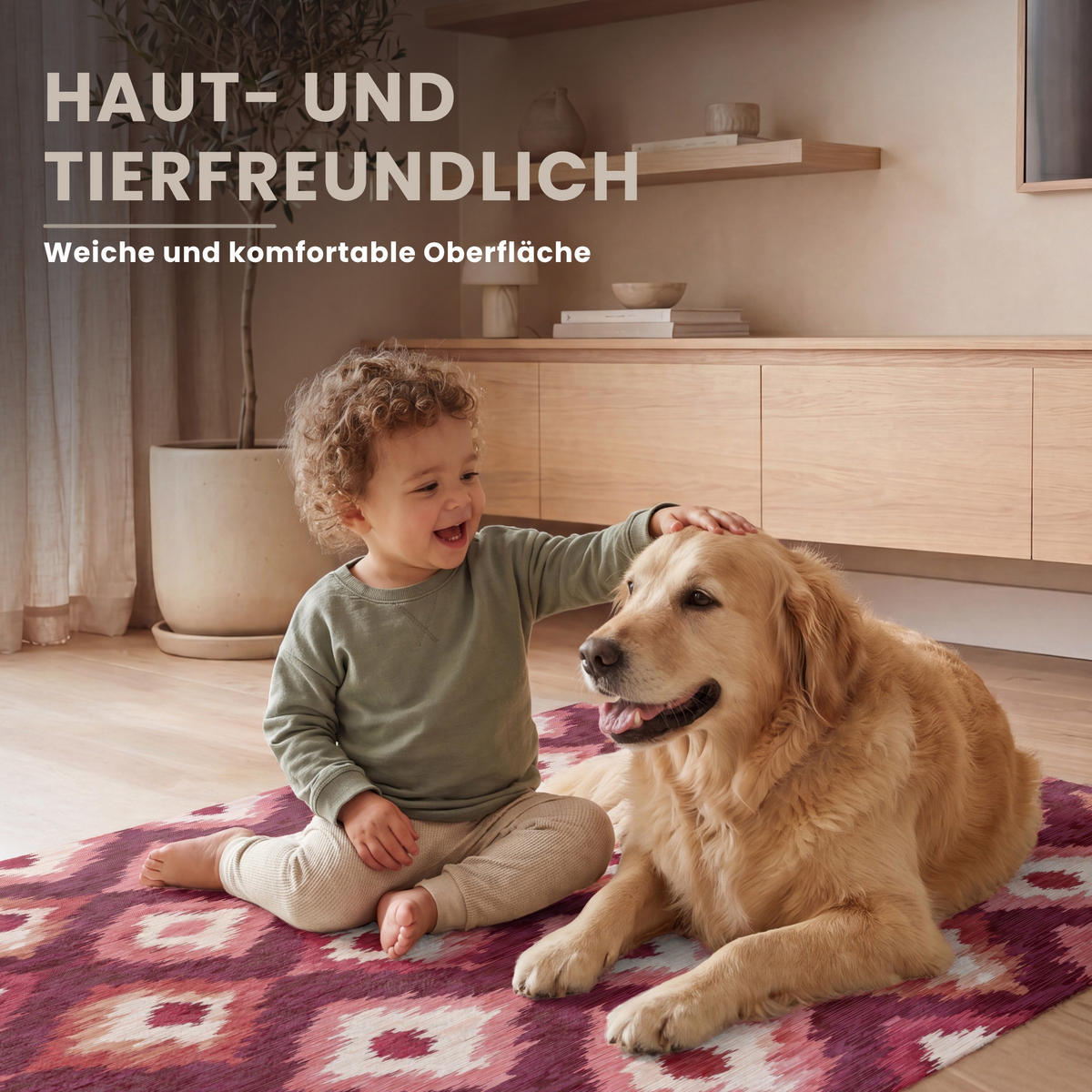 TEPPICH - Diamantformen - Rosa - Muster - Textur - 90x150 cm - Bordeaux, Kunststoff/Textil (90/0.4cm) - OnlyWow