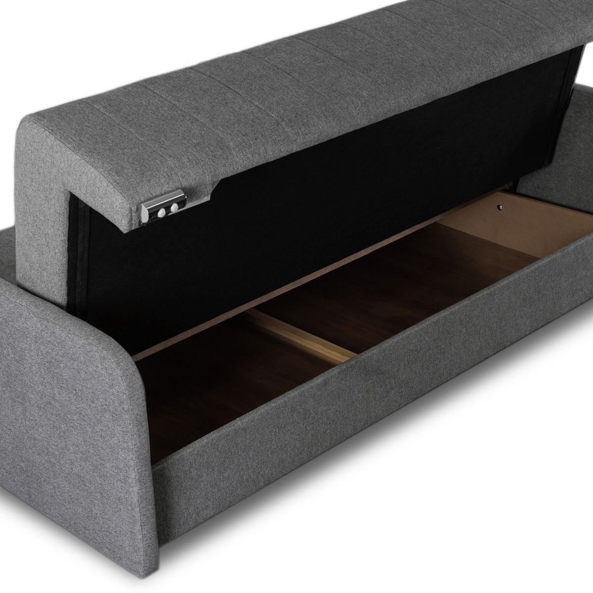 SCHLAFSOFA ASPEN Zweisitzer Grau - Grau, Holz/Textil (2000/95/980cm) - makarowski meble