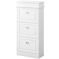 SCHUHSCHRANK, weiß 52/23/117 cm - Weiß, Holzwerkstoff (52/117/23cm)