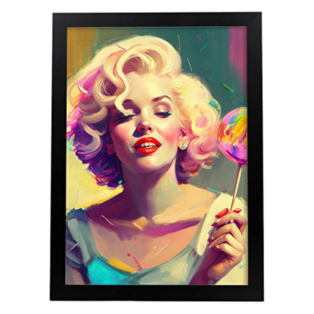 POSTER Marilyn Monroe In Voller Farbe Fotostil. A3 Rahmenlos - Klar, Papier (29.7/5/42cm) - Nacnic