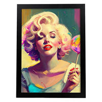 POSTER Marilyn Monroe In Voller Farbe Fotostil. A3 Rahmenlos - Klar, Papier (29.7/5/42cm) - Nacnic