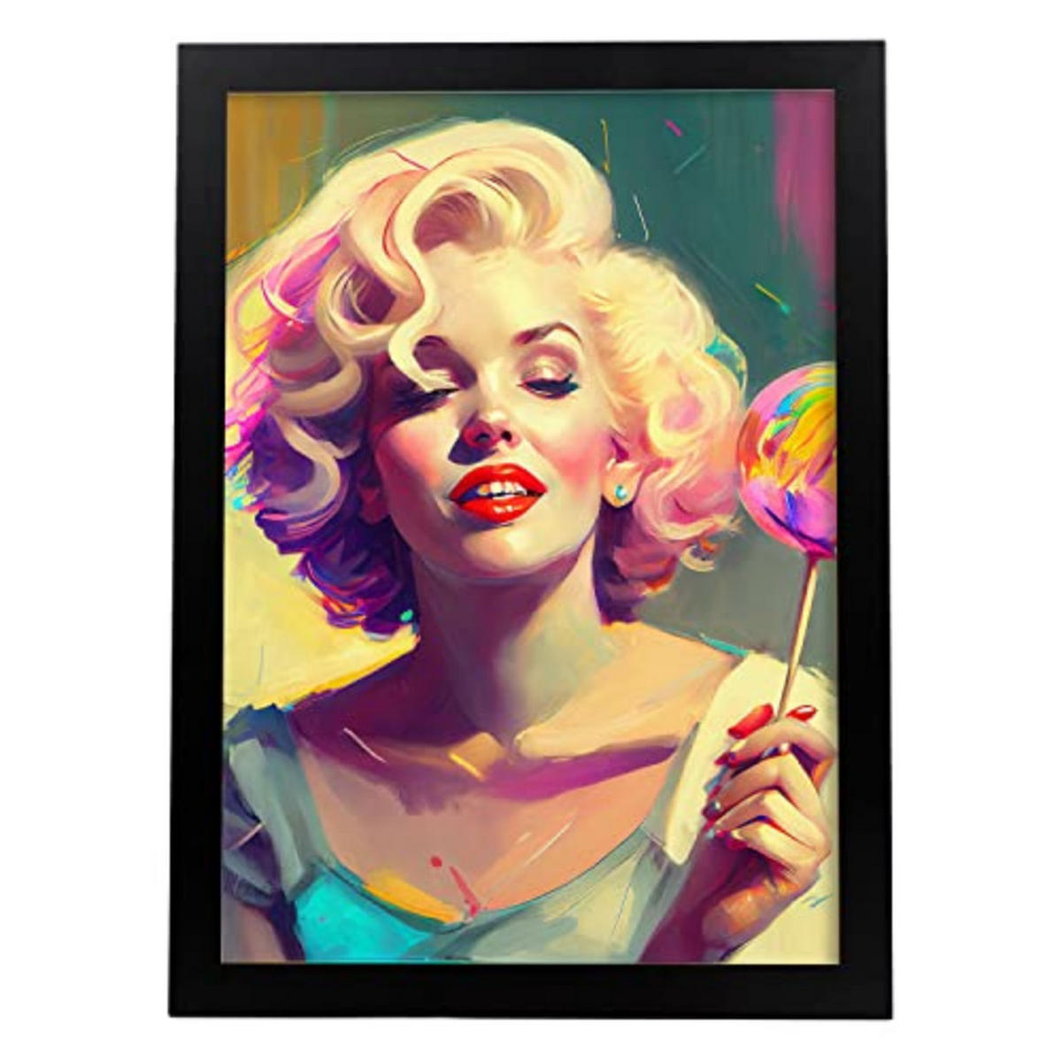 POSTER Marilyn Monroe In Voller Farbe Fotostil. A3 Rahmenlos - Klar, Papier (29.7/5/42cm) - Nacnic