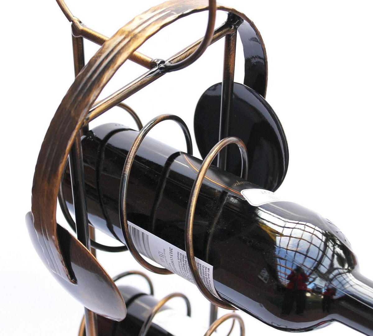 WEINREGAL Metall Bronze 40/40/93 cm - Braun, Metall (40/93/40cm) - DanDiBo