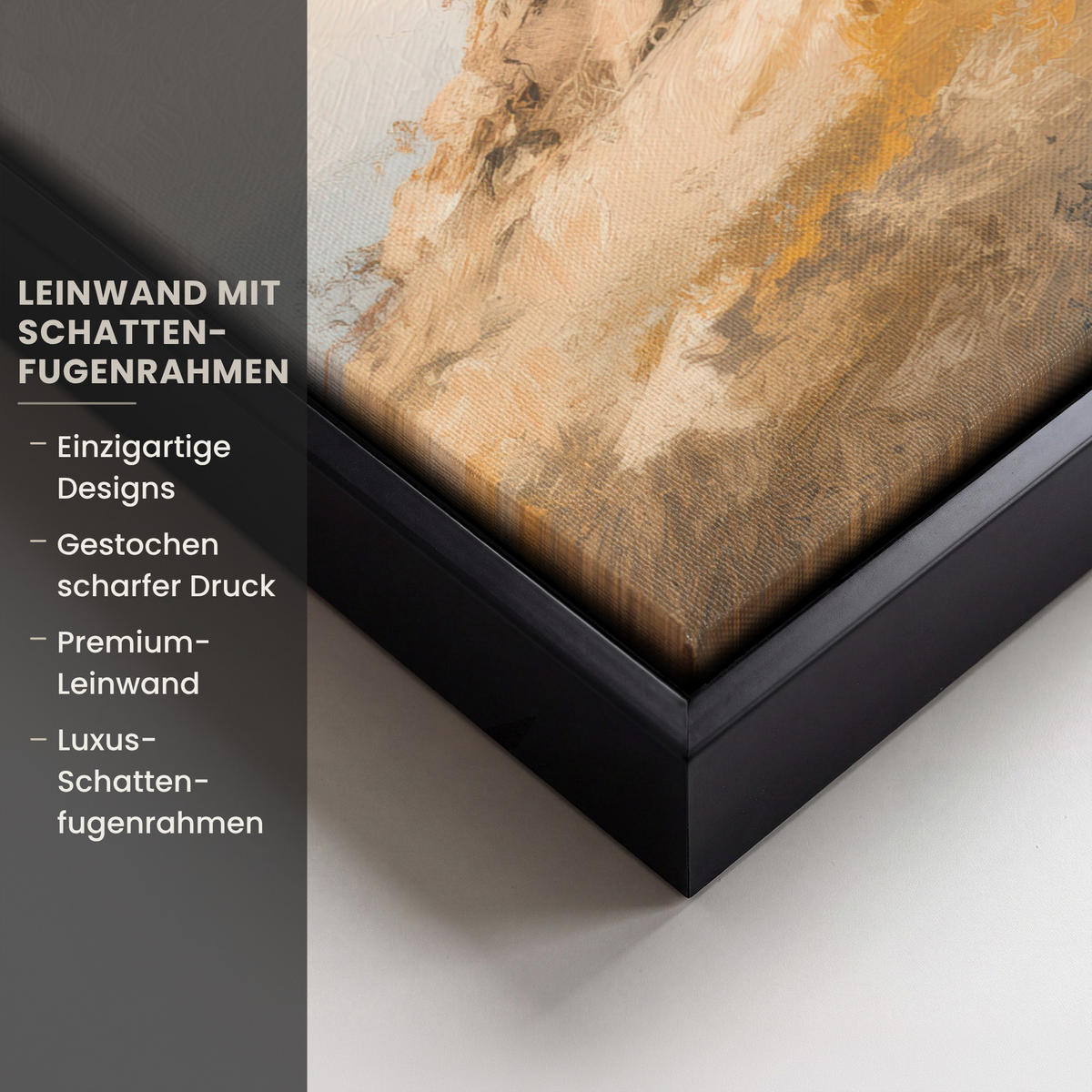 LEINWAND Bilder mit Rahmen - Hügel - Abstrakt - Christentum - Kreuz - 30x40 - Hellgrau, Textil (30/40cm) - MuchoWow