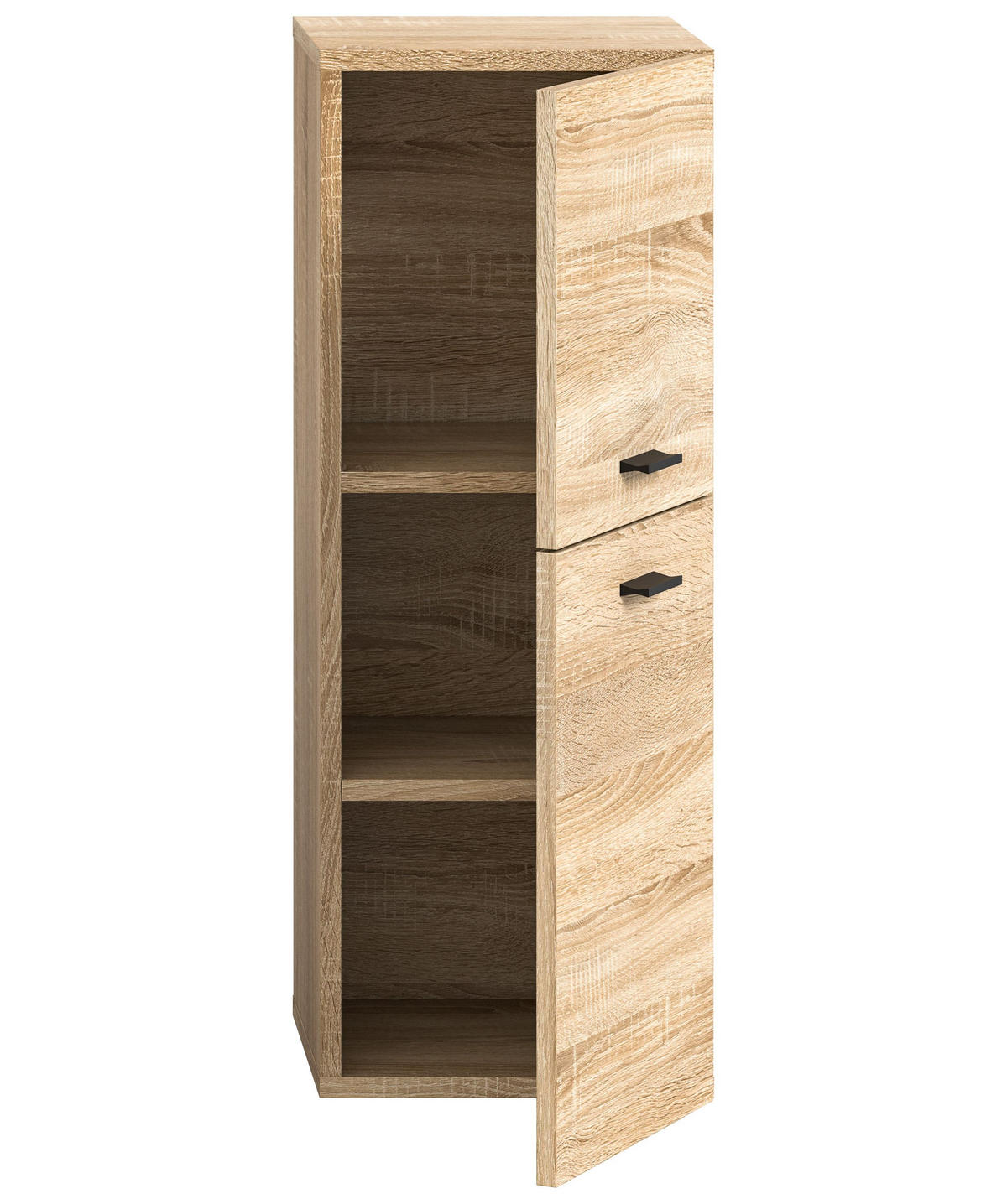 BADSCHRANK Boston/Tampa Bad in Eiche Sonoma Nachbildung - modernes Design - B/H/T: 30x80x29 cm - Sonoma Eiche, Holzwerkstoff (30/80/29cm)