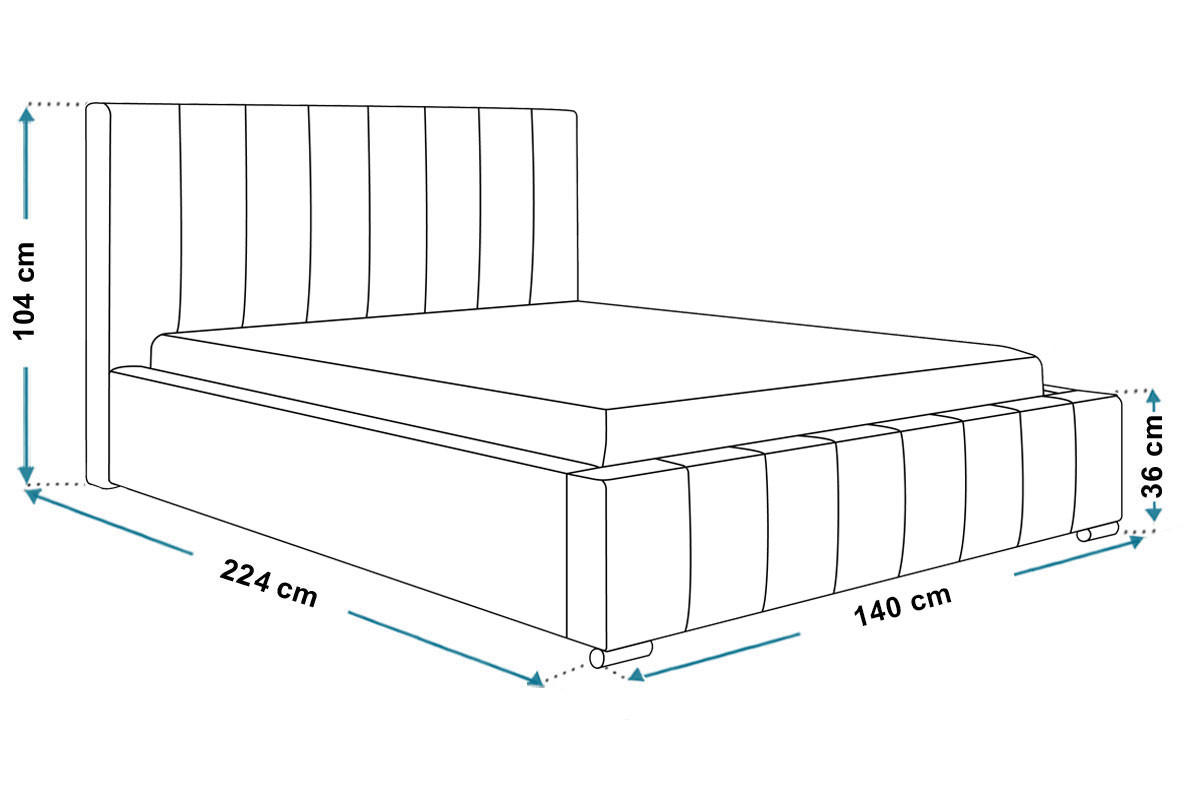 BETT Grau BEN 10 Mit Bettkasten 120x200 cm - Grau, Textil (120/200cm) - Sepro Meble