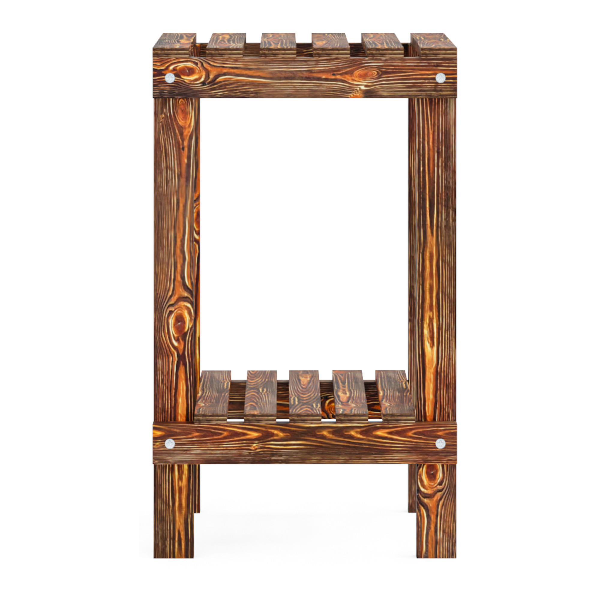 BADEZIMMERREGAL Kinnula - Dunkelbraun, Holz (30/50/30cm) - [en.casa]