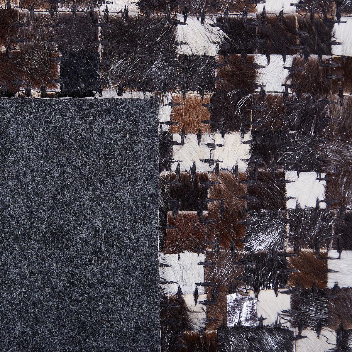 KURZFLOR-TEPPICH Akkese 230/160 cm - Braun, Fell (160/230cm) - Beliani