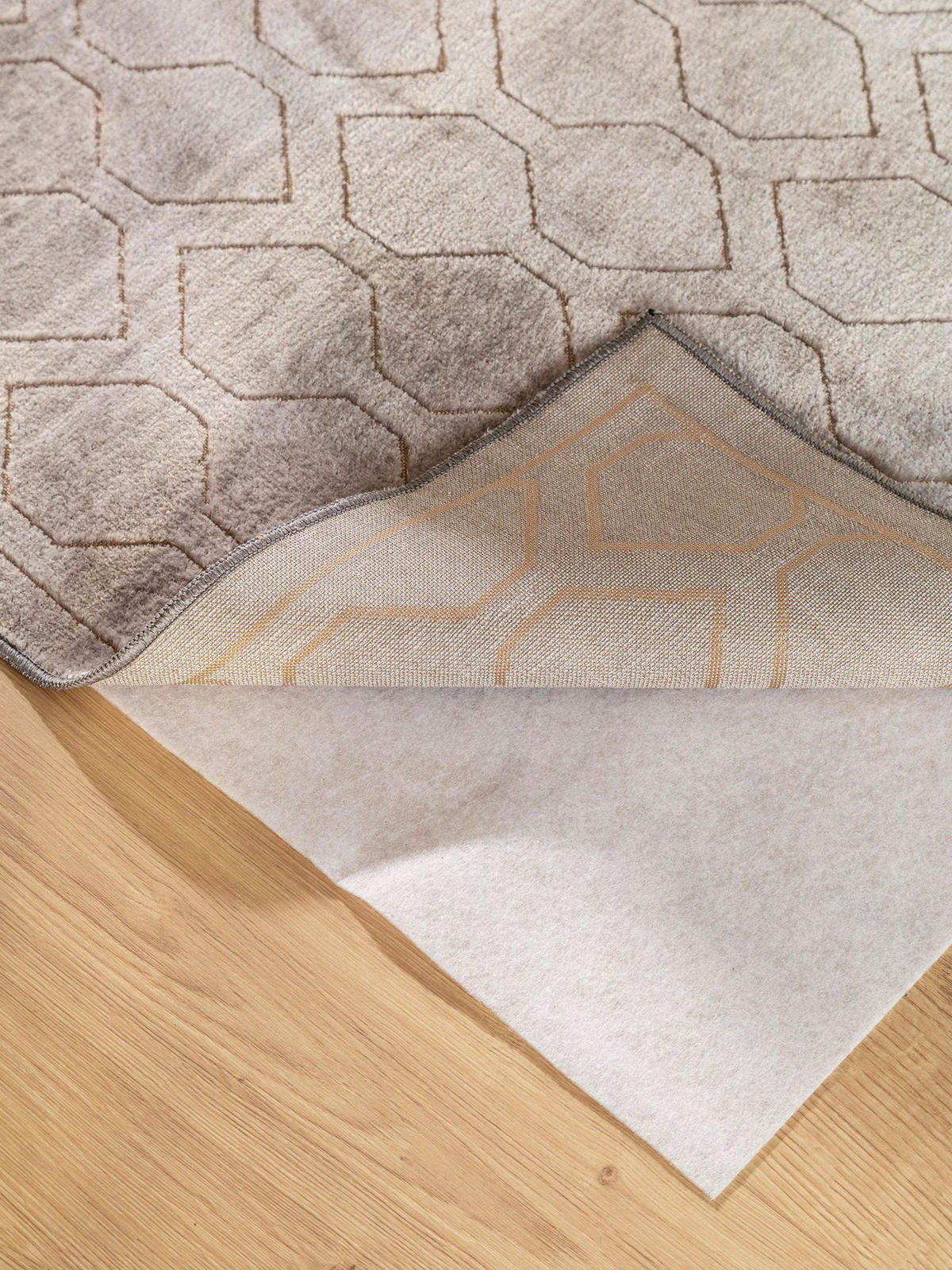 TEPPICH Daisy Grau 100x150 cm - Grau, Textil (100/1cm) - KUNSTLOFT