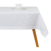 TISCHDECKE Tideno - Silberfarben, Textil (180/130/1cm) - home&you