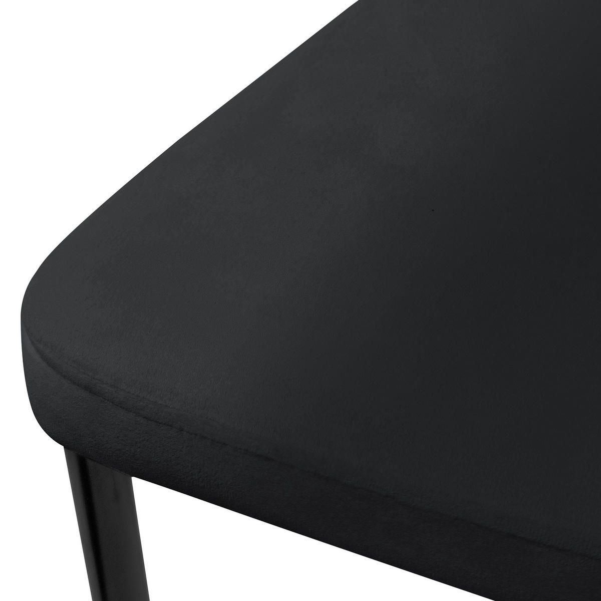 ESSZIMMERSTUHL schwarz 4er Set - Schwarz, Metall (42/97/42cm) - ML-DESIGN