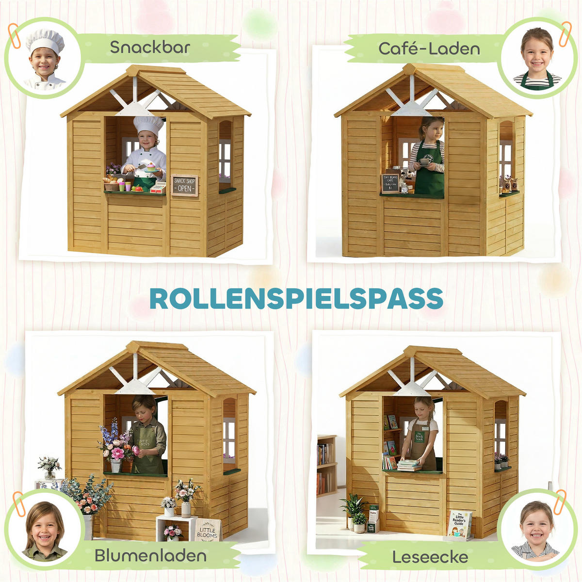 SPIELHAUS DE-10912 Braun - Braun, Holzwerkstoff (97/150/134.5cm) - ComfortXL