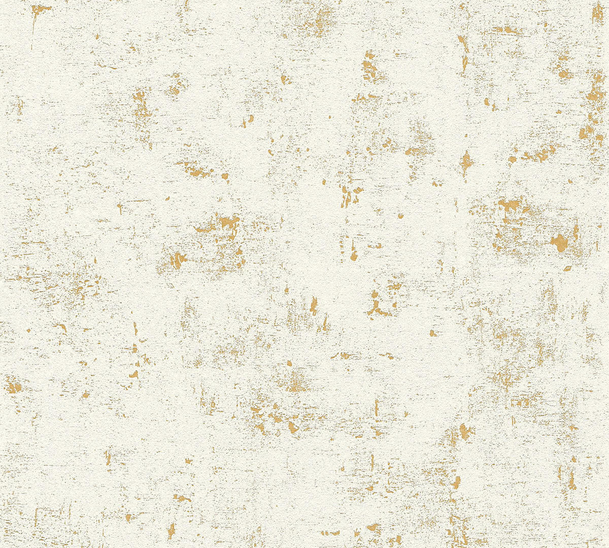 VLIESTAPETEN Blooming, Vintagetapete, weiß, gold - Goldfarben/Weiß, Papier (530/10050cm) - KUNSTLOFT