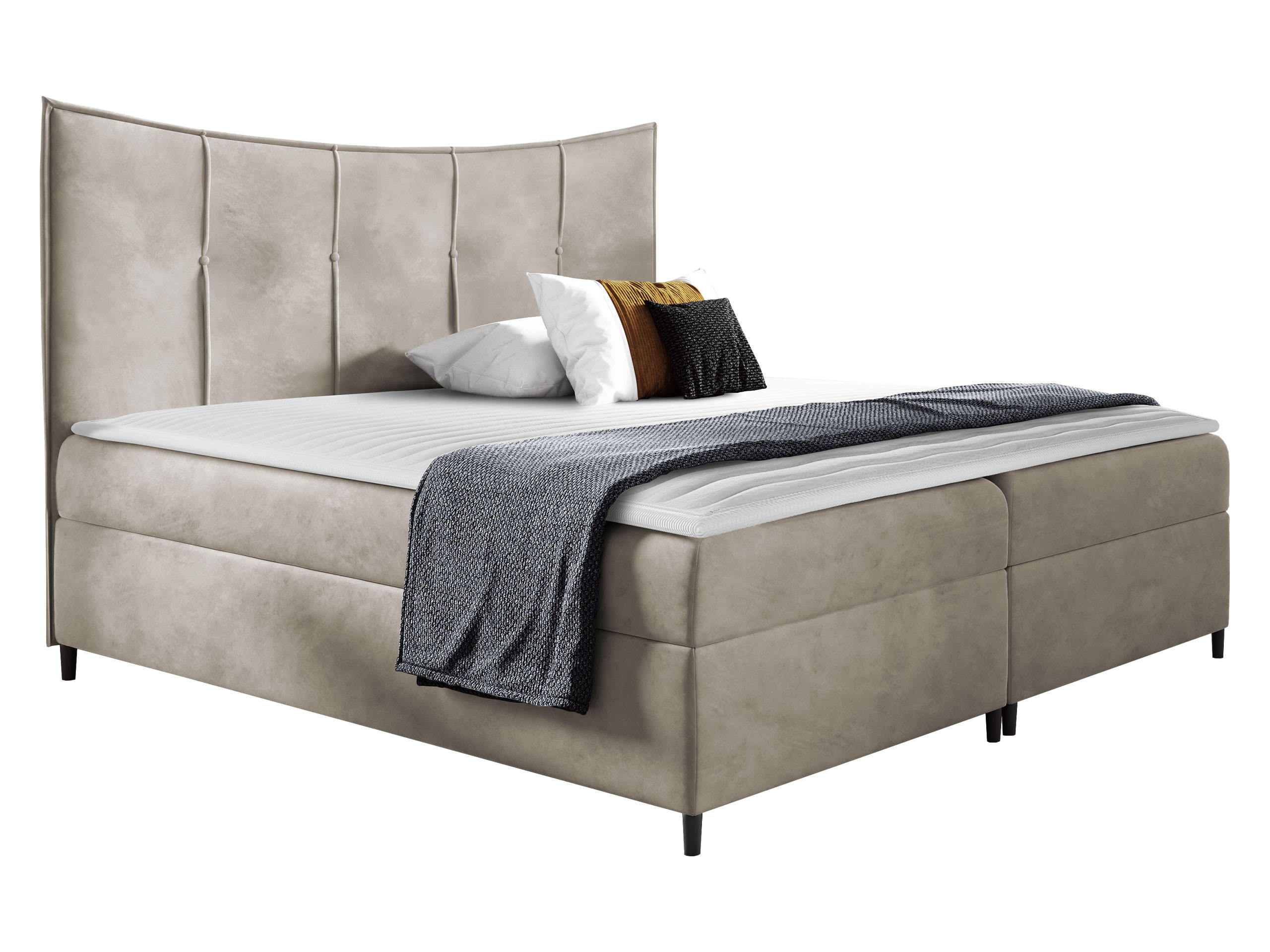 BOXBETT Bergamo - Sahara, Holz (180/200cm) - MIRJAN24