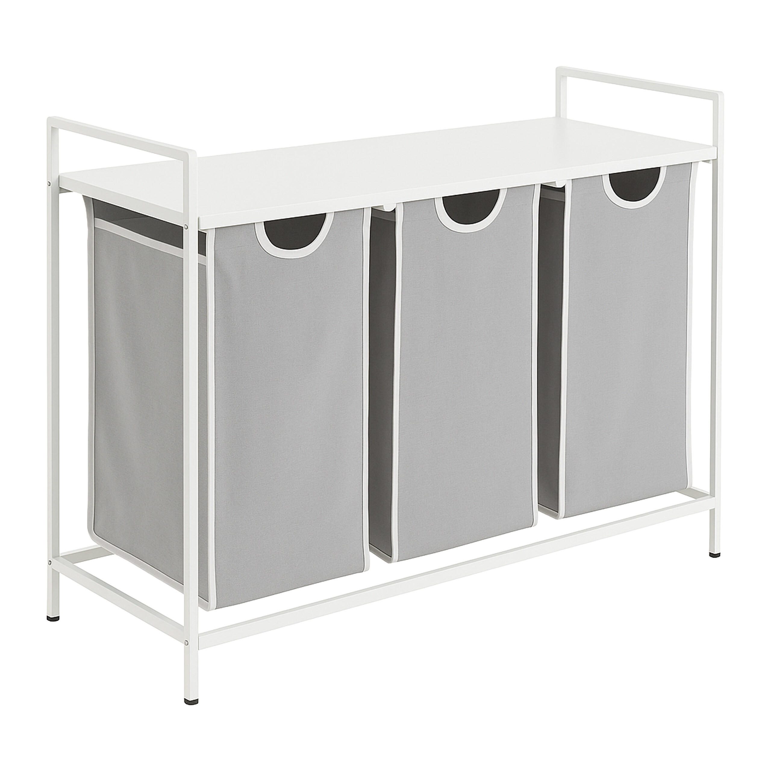 WÄSCHESAMMLER - Multicolor, Holzwerkstoff/Textil (92.5/72/33cm) - Relaxdays