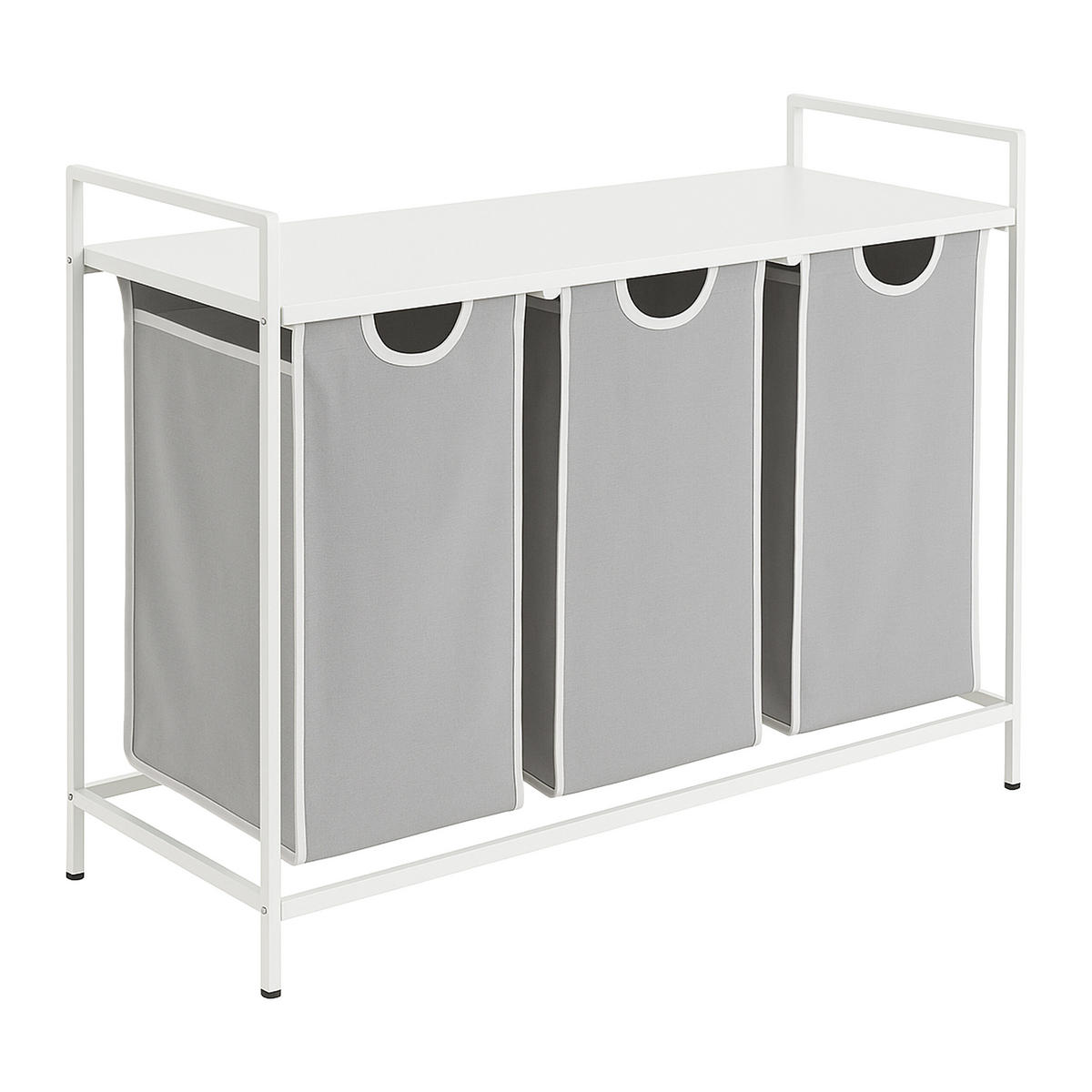 WÄSCHESAMMLER - Multicolor, Holzwerkstoff/Textil (92.5/72/33cm) - Relaxdays