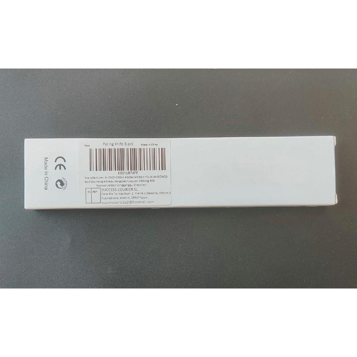 KÜCHENMESSER 9.5cm Obstmesser Allzweckmesser mit Pakkawood Griff Schwarz - Schwarz, Holz (20.5cm)