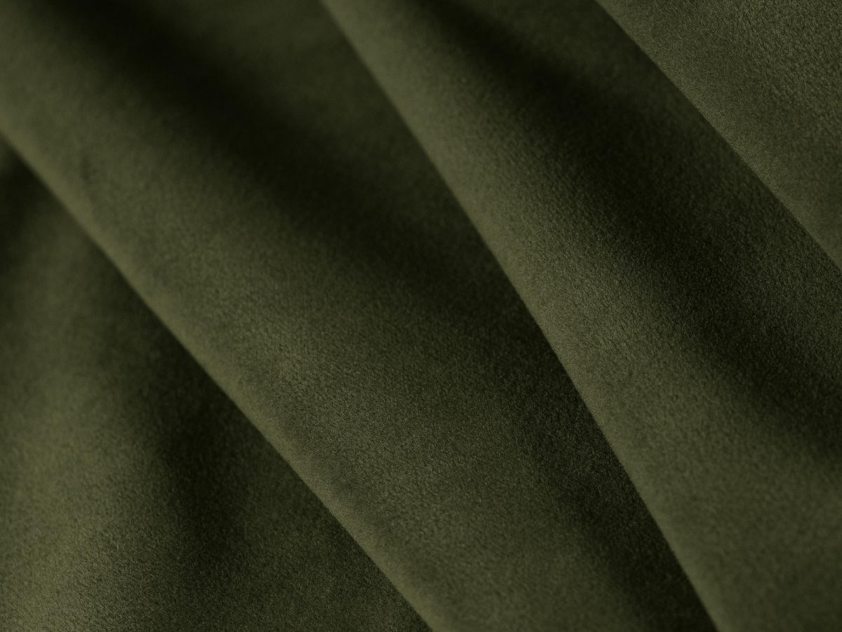 ECKSOFA rechts Kendal aus Samt armeegrün 6 Sitzplätze - Olivgrün, Textil (231/332cm) - Micadoni