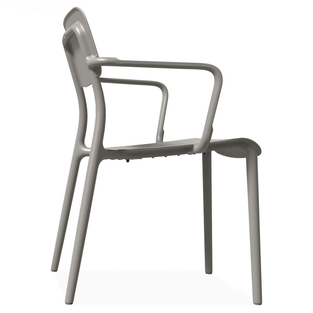 GARTENMÖBEL-SET GALIO, 5-tlg - Graubraun, Kunststoff - KONSIMO®