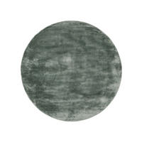 VISKOSETEPPICH rund Nela Hellgrün ø 120 cm rund - Hellgrün, Textil (120/120cm) - benuta Pure