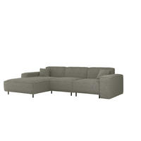 ECKSOFA Gloria In Scala - Grau, Holzwerkstoff/Textil (165/266cm) - Fun Möbel