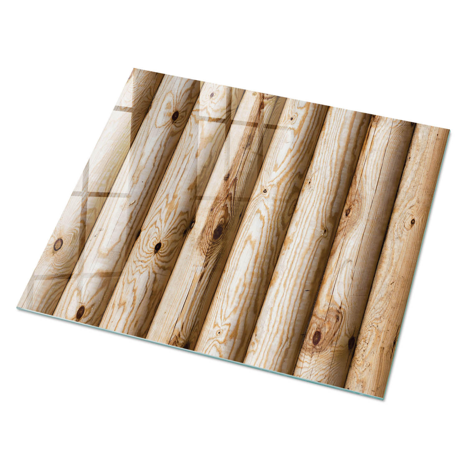 GLASPLATTE 80x60 cm – Holztexturen - Braun, Glas (0.4/80/60cm) - ArtPrintCave
