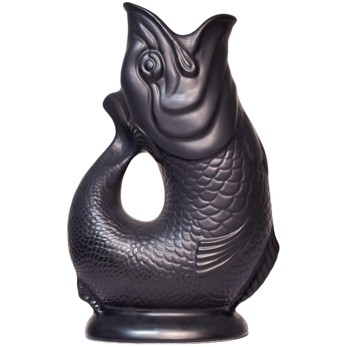 KARAFFE mit „Gluck-Gluck“-Geräusch 27,5/17/9,5 cm - Schwarz, Keramik (1.2L) - Gluckigluck