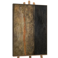 GEMÄLDE Tiefe der Zeit Schattenfugenrahmen Grau 120x80 cm - Grau, Holz (120/80cm) - YS-art gallery