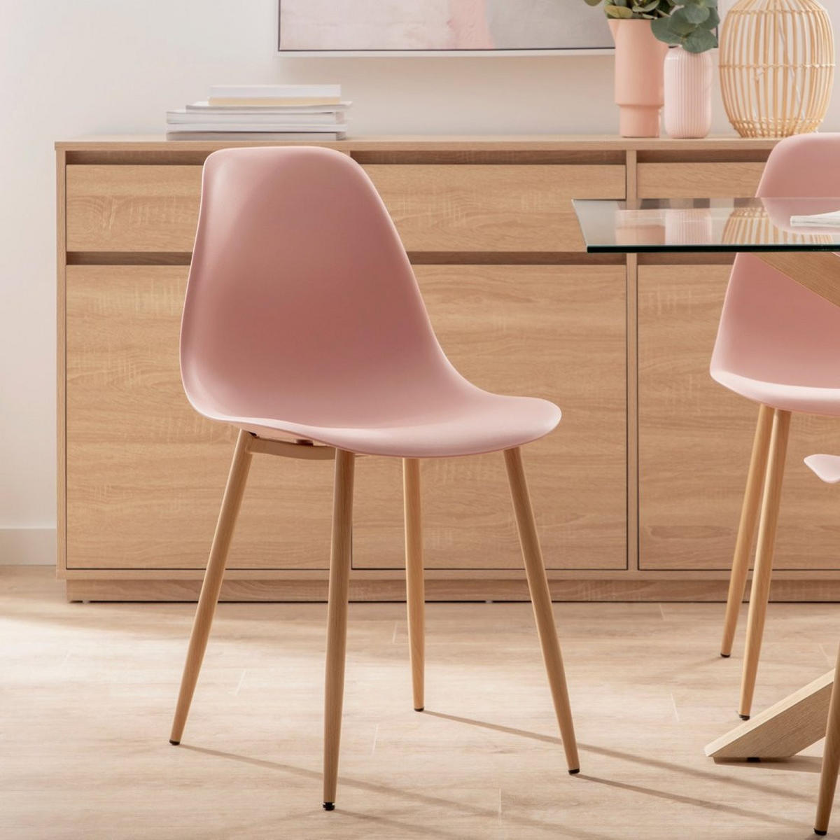 STUHL FÜR DRAUSSEN Nina Rosa 45 cm x 80 cm - Pink, Kunststoff (45/80/53cm) - Klast Home