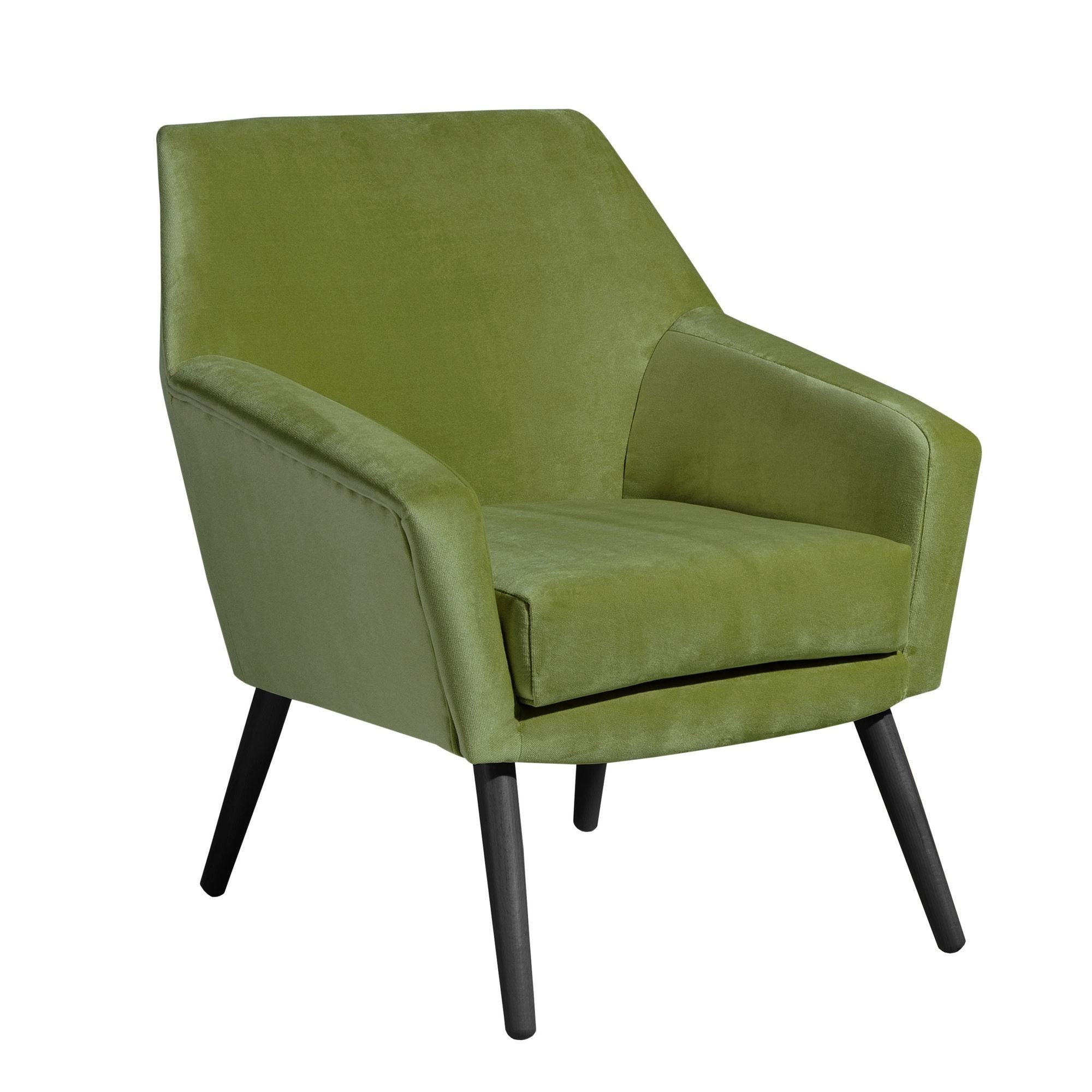 58aufmkessel Sessel Buche Kolonial, Olivgrün 71x81x67 cm