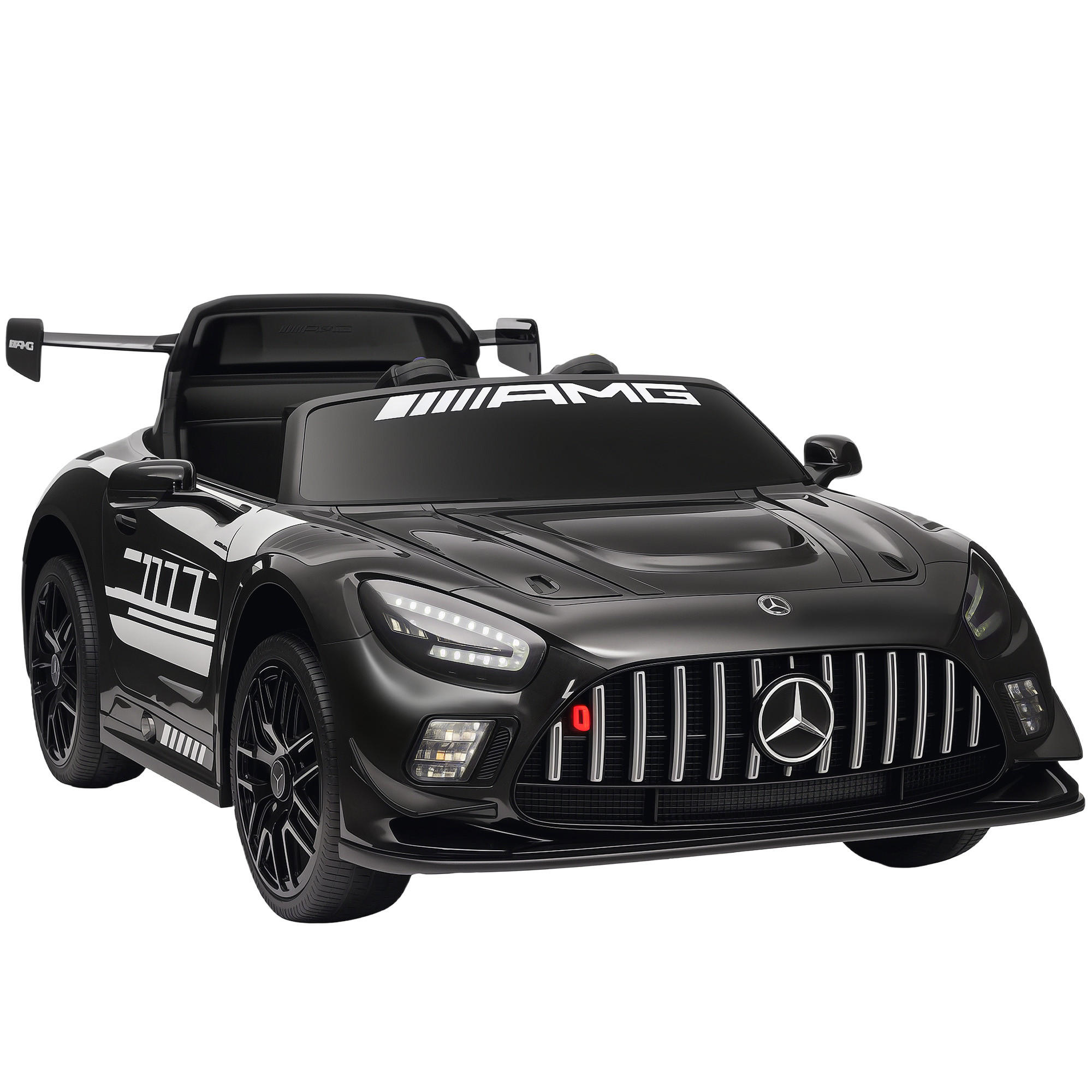 MERCEDES Richard Schwarz LED 115/66/44 cm - Schwarz, Kunststoff (44/115/66cm) - Jamb