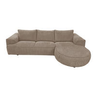SOFA - 5 Personen - stoff - taupe Licanu - Taupe, Kunststoff/Textil (273/85.5/164cm) - Vente-Unique