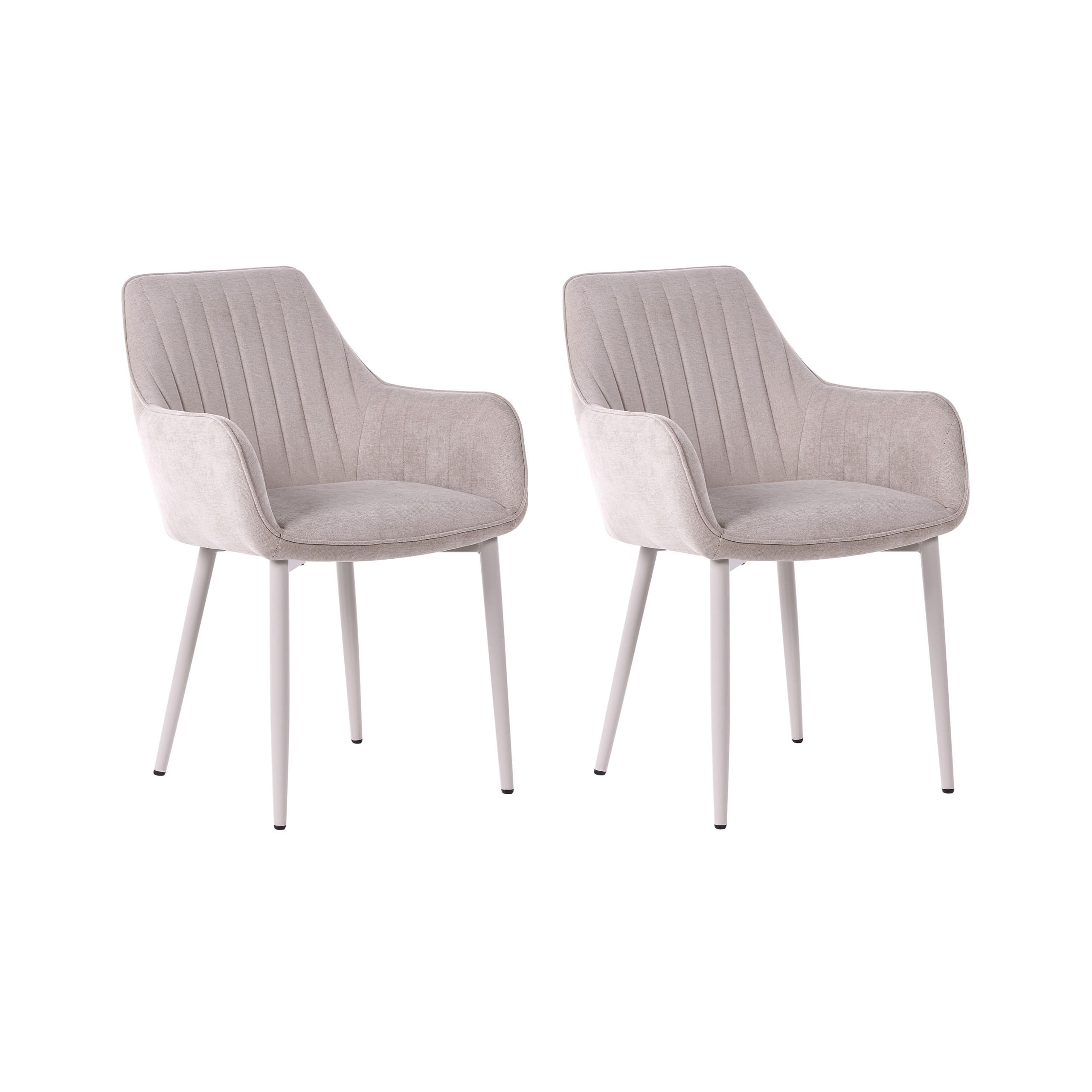 Beliani Esszimmerstuhl Beige 60x84x61 cm