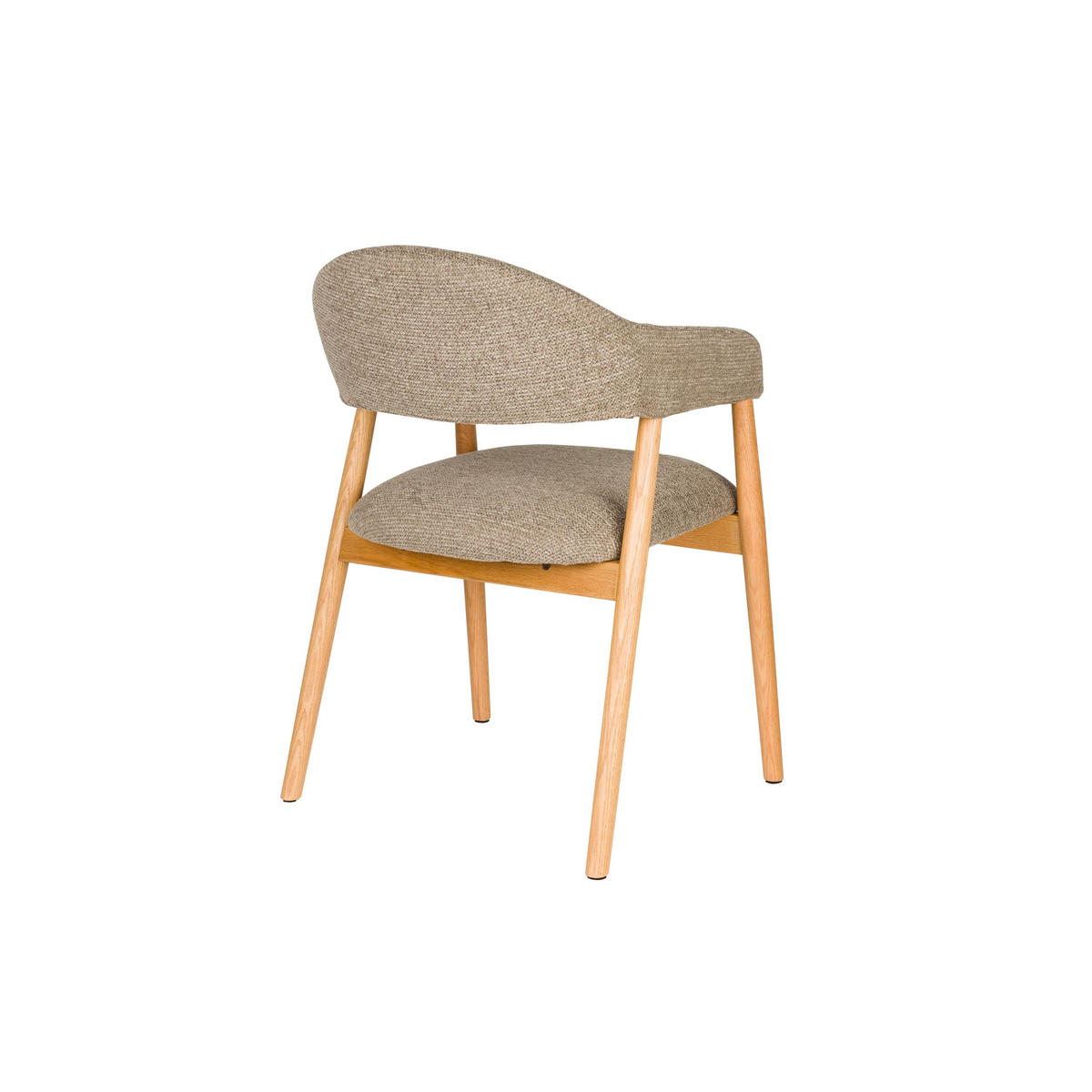 ESSZIMMERSTUHL Indy Dunkelbraun/ Beige - 2 er Set - Braun, Textil (56/81/54cm) - Housecraft Living